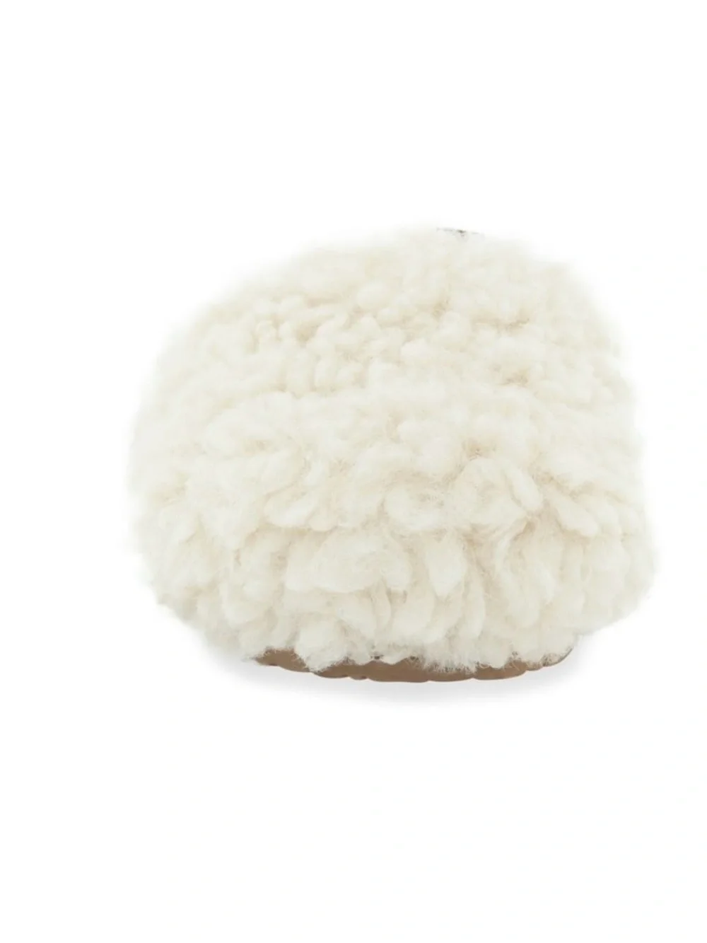 Carter's Cream Fuzzy Moccasin Slippers for Kids